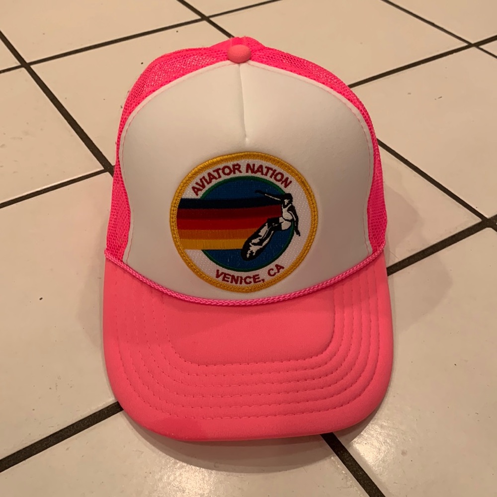 Pink Aviator Nation Trucker Hat!